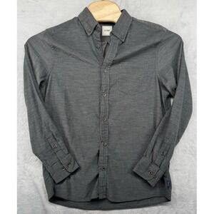 ROWM Button Down Shirt Gray Blended Fabric Men's SIze M